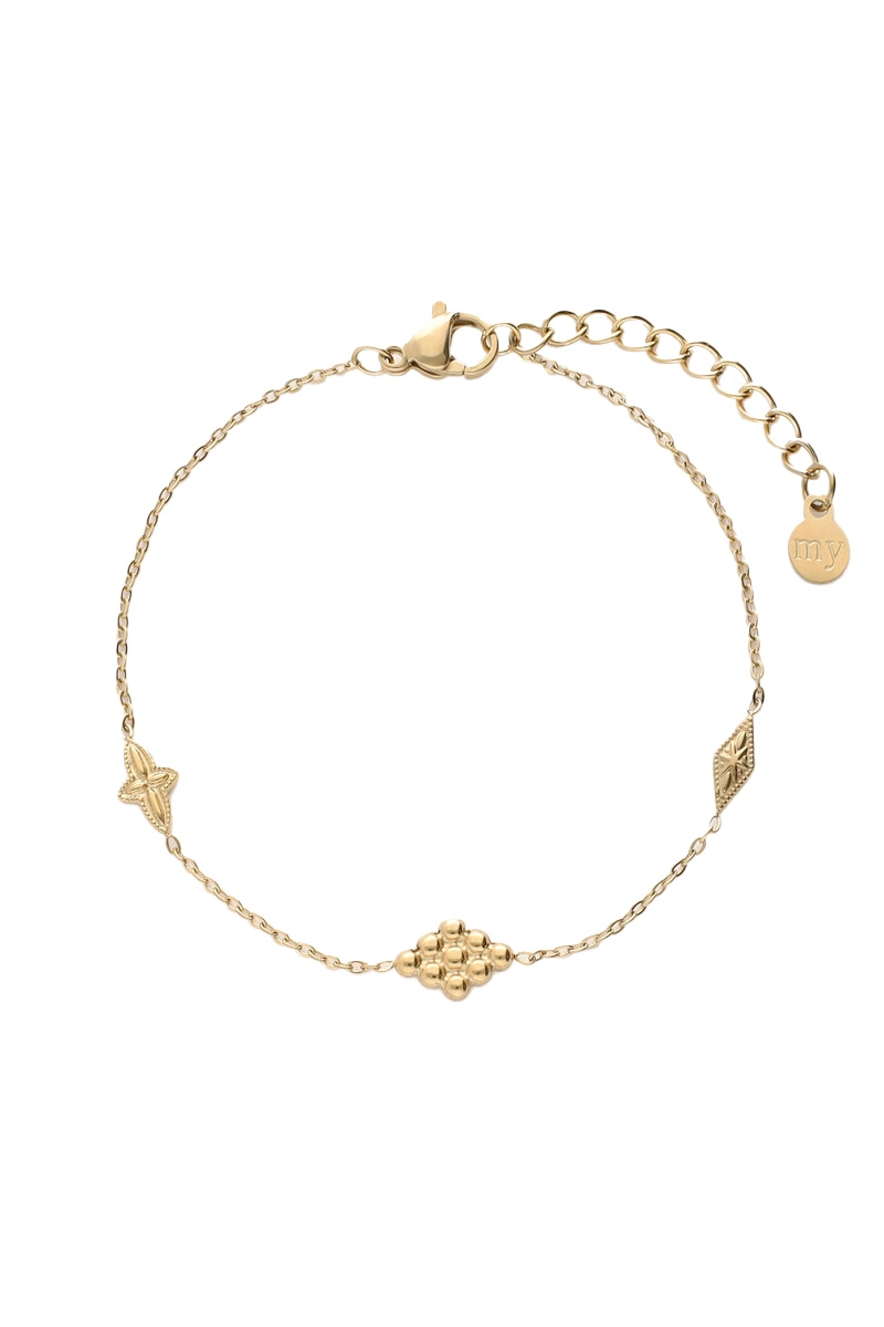 ARMBAND MET RUITJES GOUD
