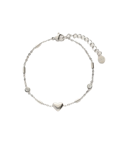 My Jewellery ARMBAND HARTJE EN TUBES ZILVER