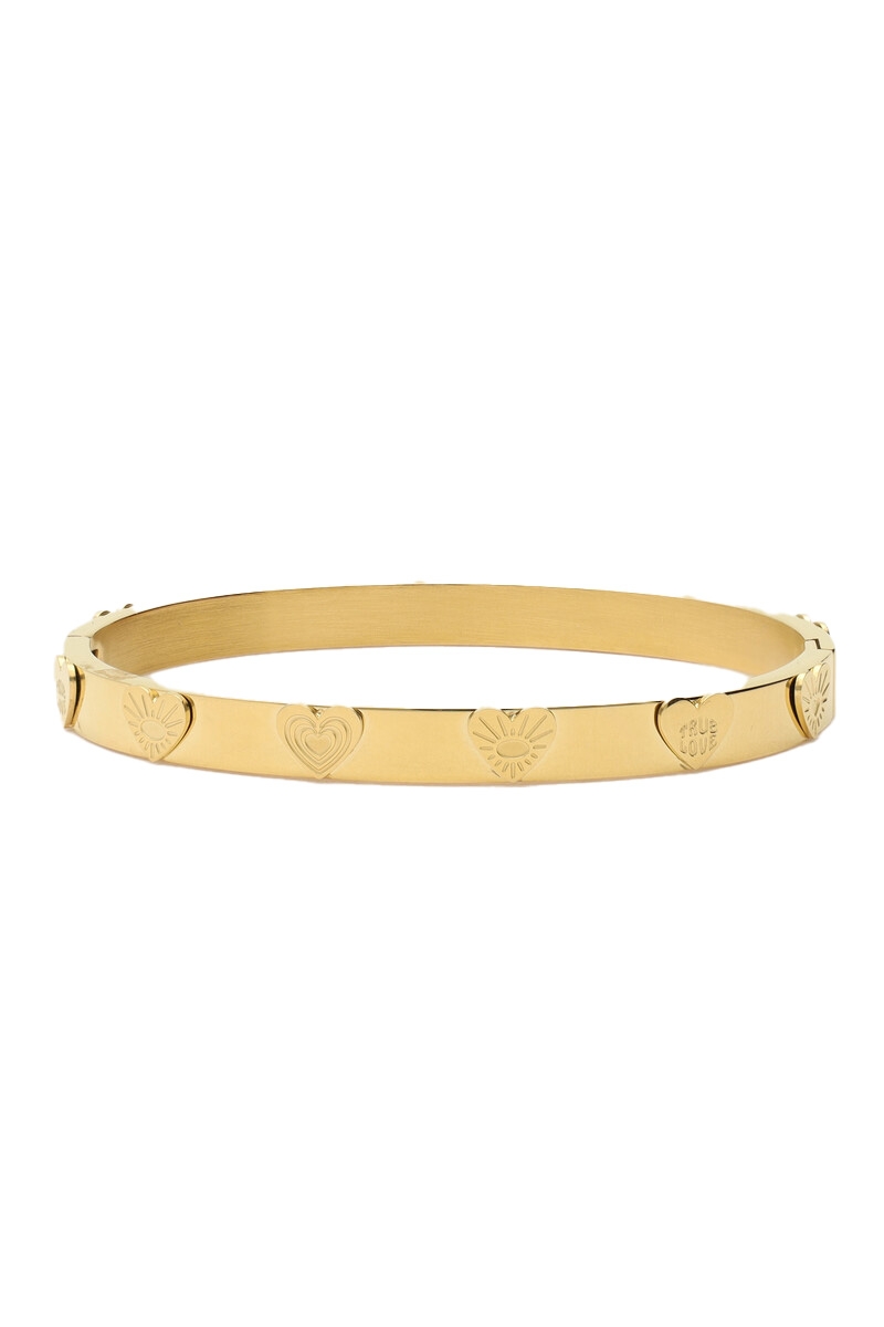 BANGLE MET HARTJES GOUD