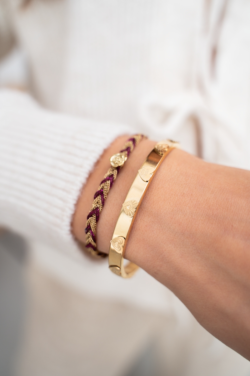 BANGLE MET HARTJES GOUD