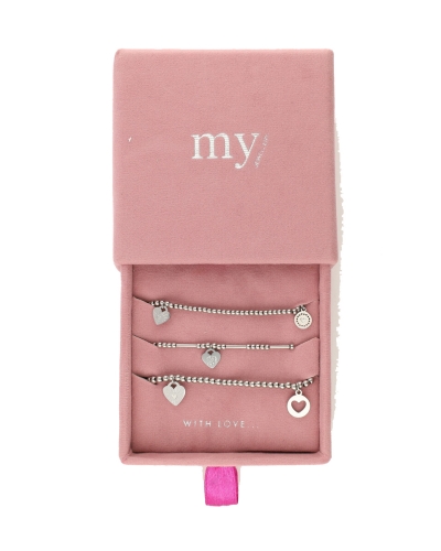 My Jewellery Bracelet set 3 candy hearts MJ11818