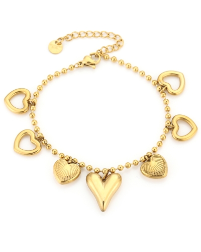 Gossip ARMBAND BEDELS HARTJES GOUD