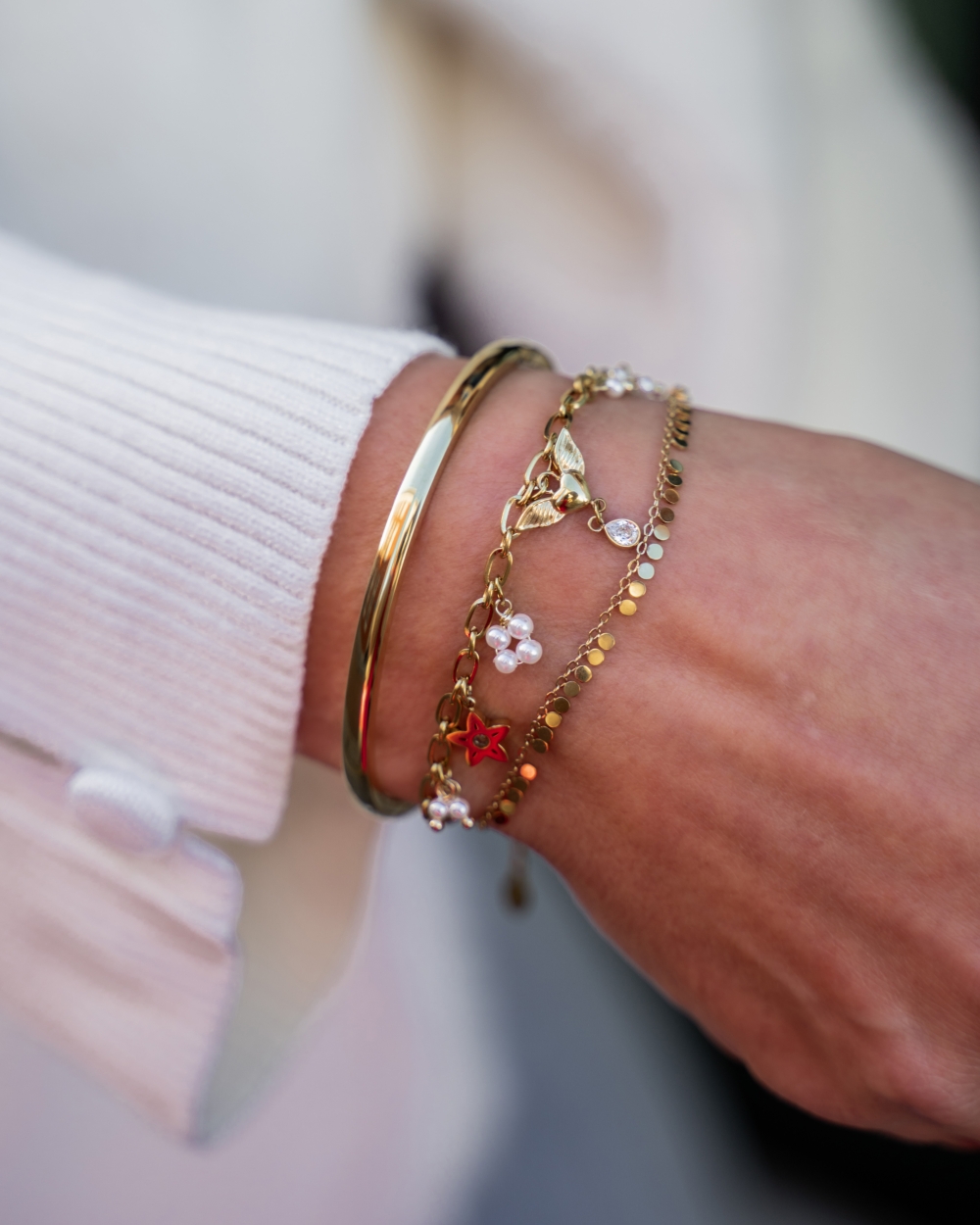 BEDELARMBAND ANGEL GOUD