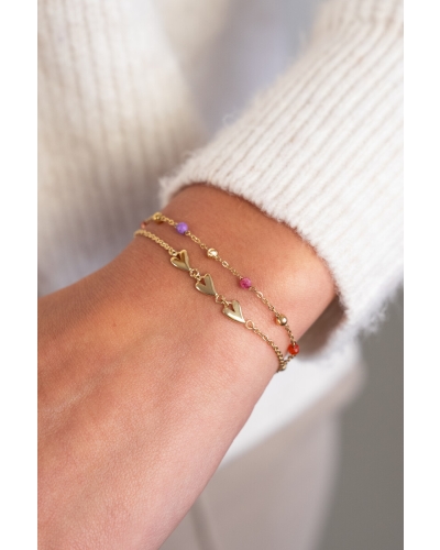 My Jewellery Bracelet 3 horizontal hearts MJ12127