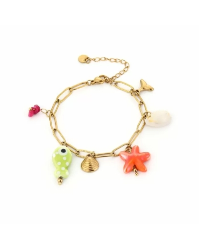 Gossip SCHAKELARMBAND ZEEBEDELS GOUD