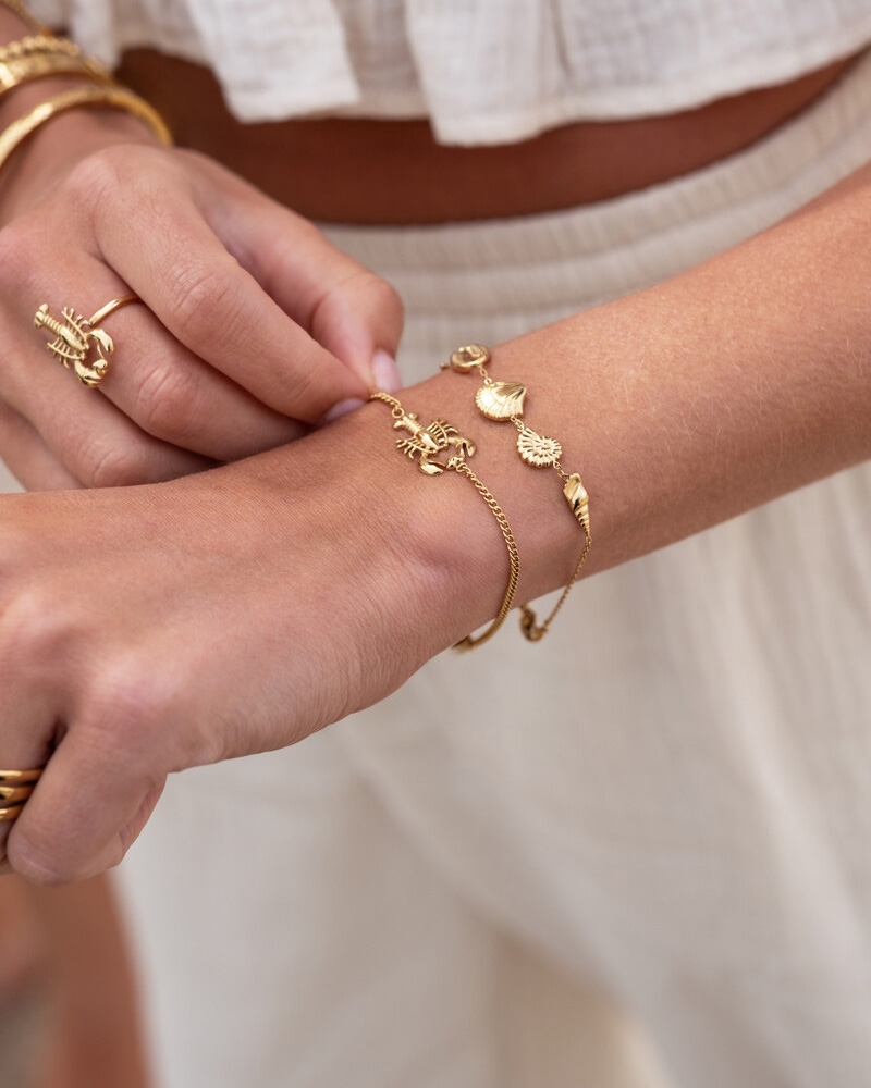 BRACELET FINE LOBSTER GOUD