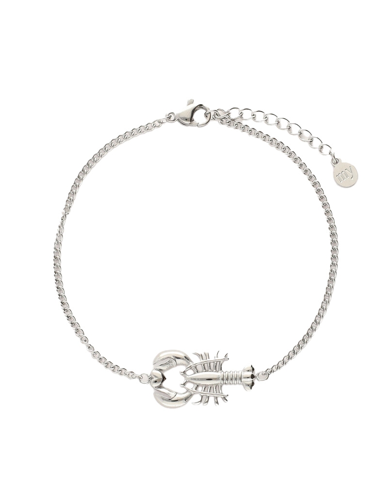 BRACELET FINE LOBSTER ZILVER