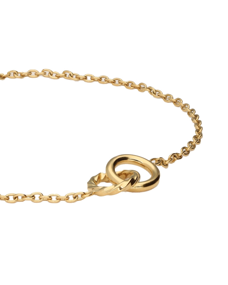 ARMBAND DUBBELE CIRKEL GOUD