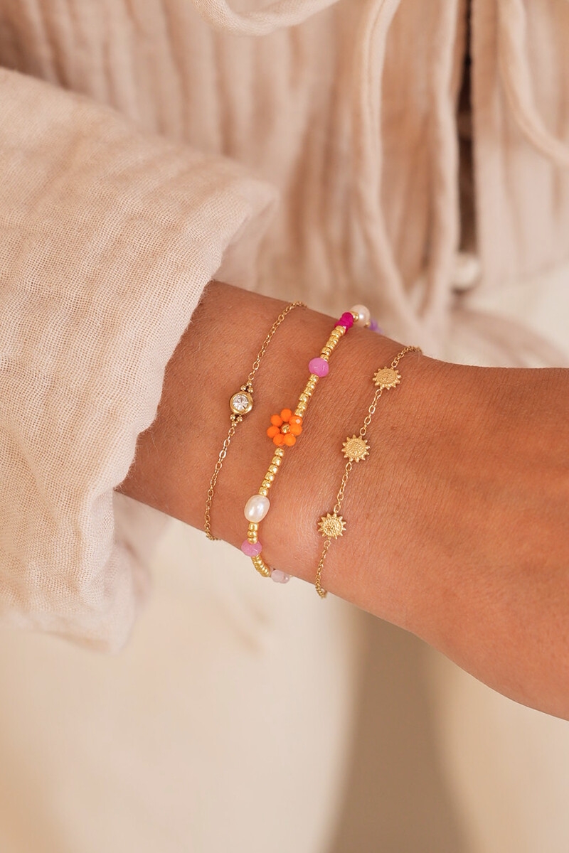 ARMBAND MET STRASS STEEN