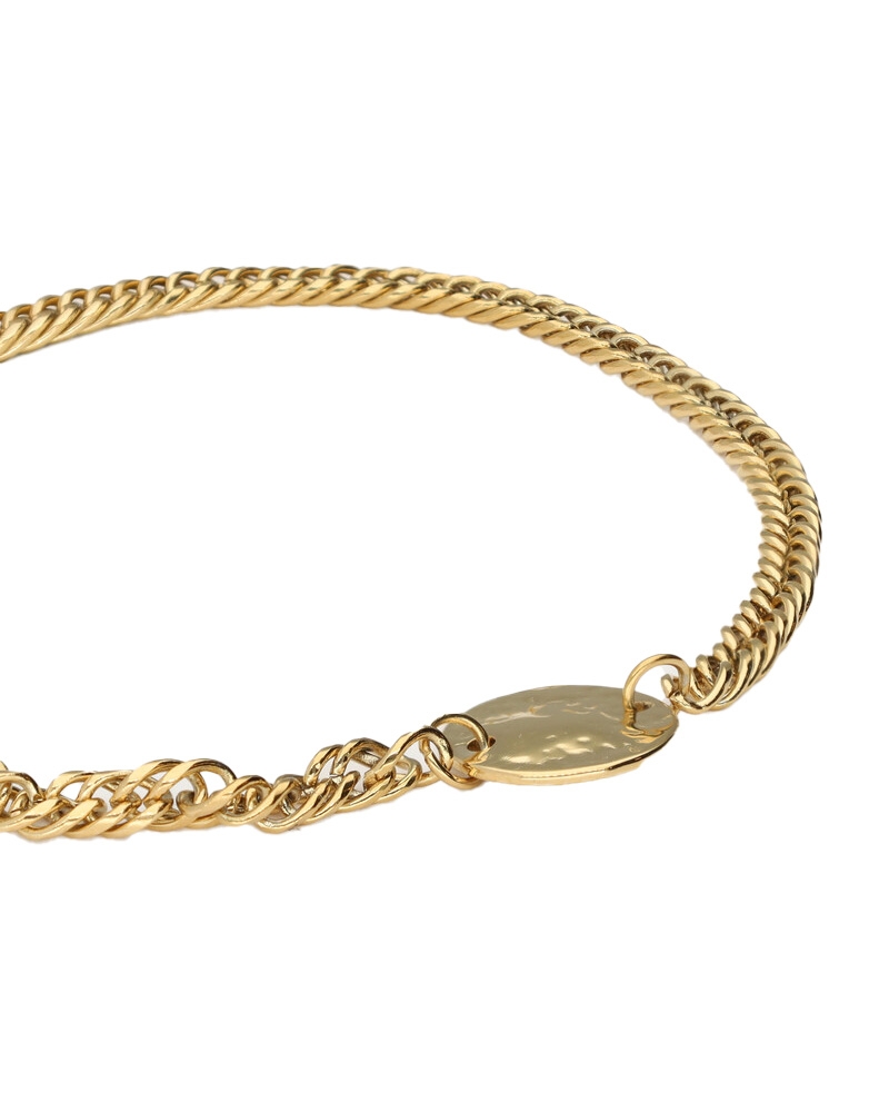 ARMBAND MET MUNT & SCHAKELS GOUD