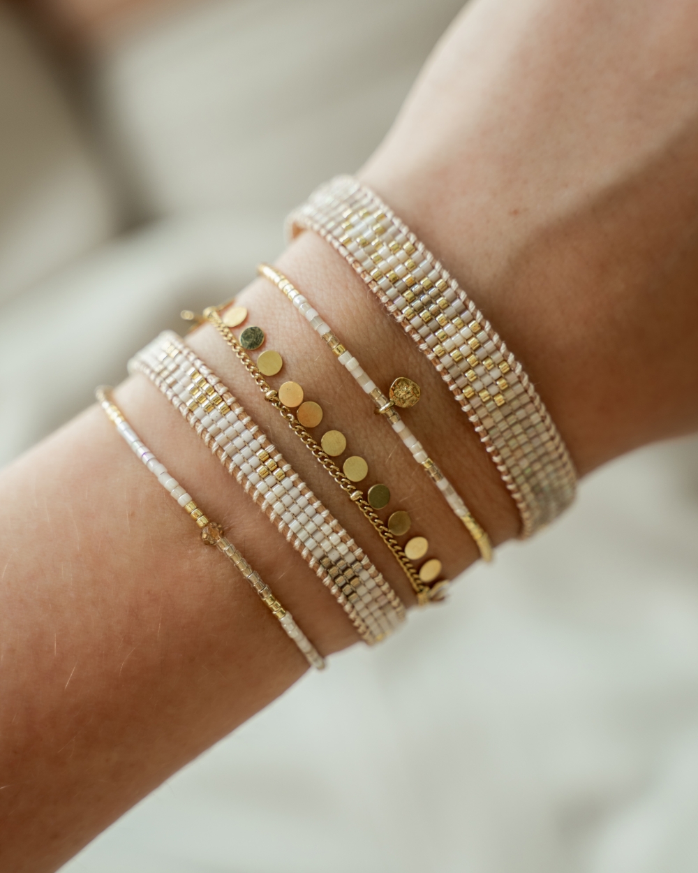 ARMBAND NESS WHITE JASMIN