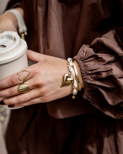 Gossip JE18154 CORD ARMBAND MET HART