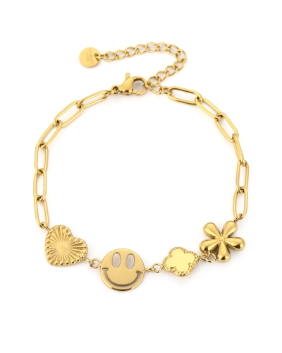 Gossip JE17729 STATEMENT ARMBAND MET SMILEY