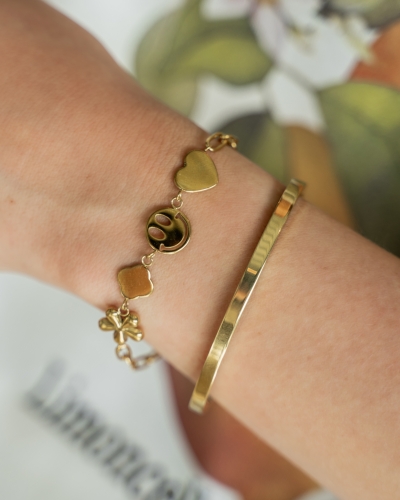 Gossip JE17729 STATEMENT ARMBAND MET SMILEY