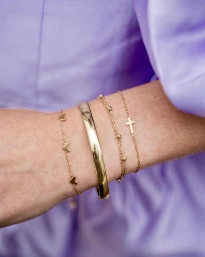 Gossip JE14300 DUBBELE ARMBAND BOLLETJE