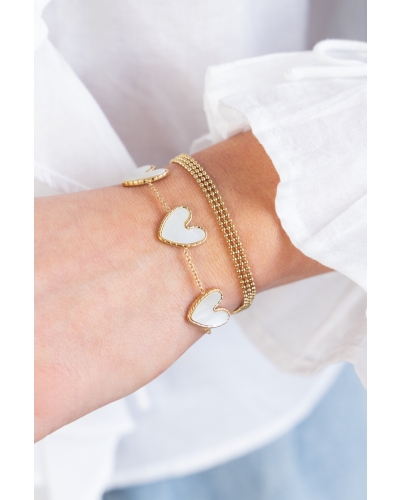 My Jewellery Bracelet parelmour hearts MJ12607