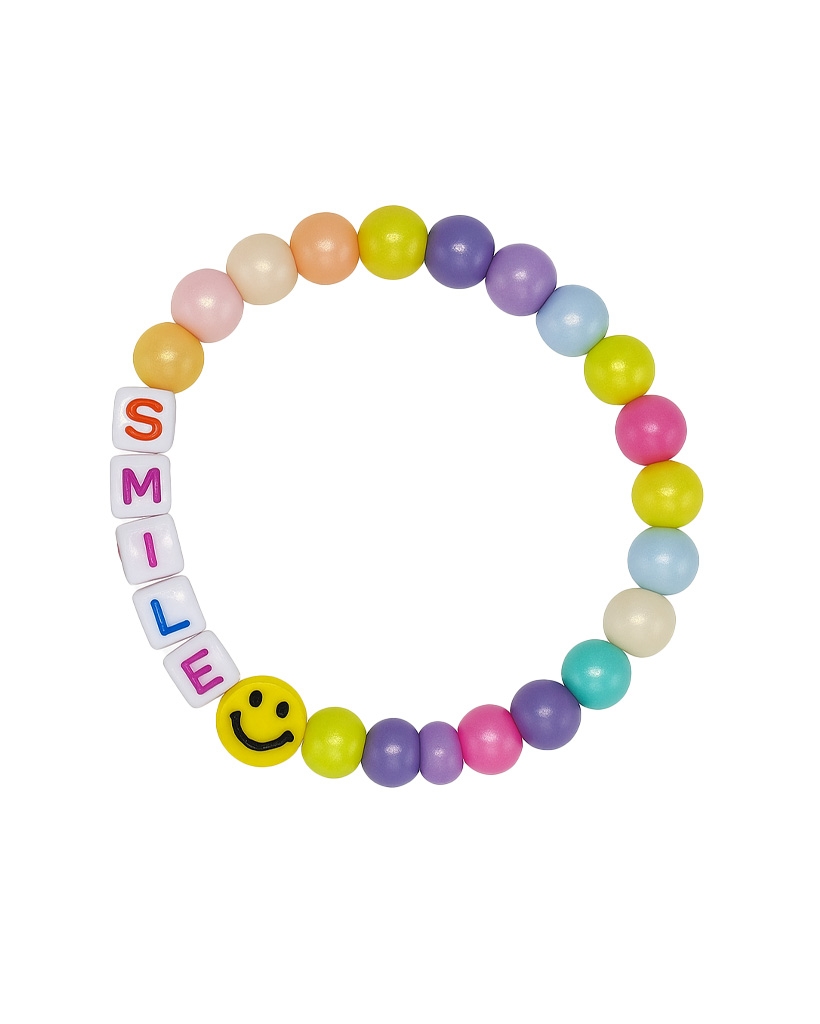 MEISJES ARMBAND KRALEN SMILE MULTI