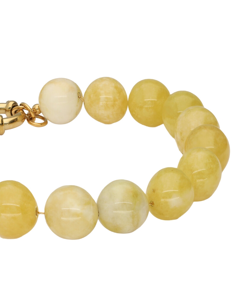 ARMBAND MET KRALEN LICHTGEEL