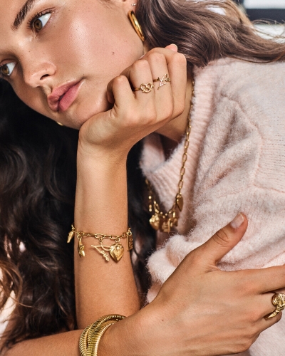 My Jewellery BOLD SCHAKELARMBAND MET MULTI BEDELS