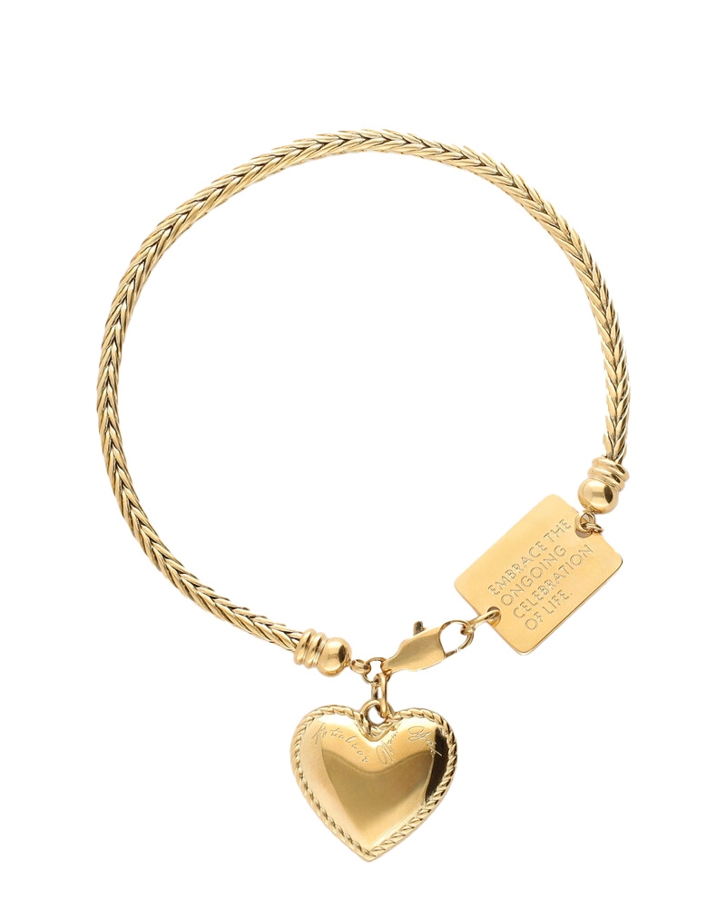 ARMBAND MET HARTVORMIGE BEDEL