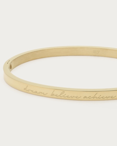 BOLD BANGLE DREAM BELIEVE ACHIEVE