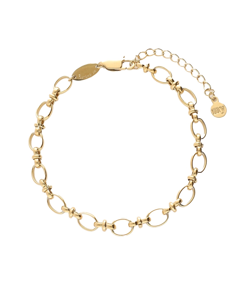 BOLD SCHAKELARMBAND VINTAGE GOUD