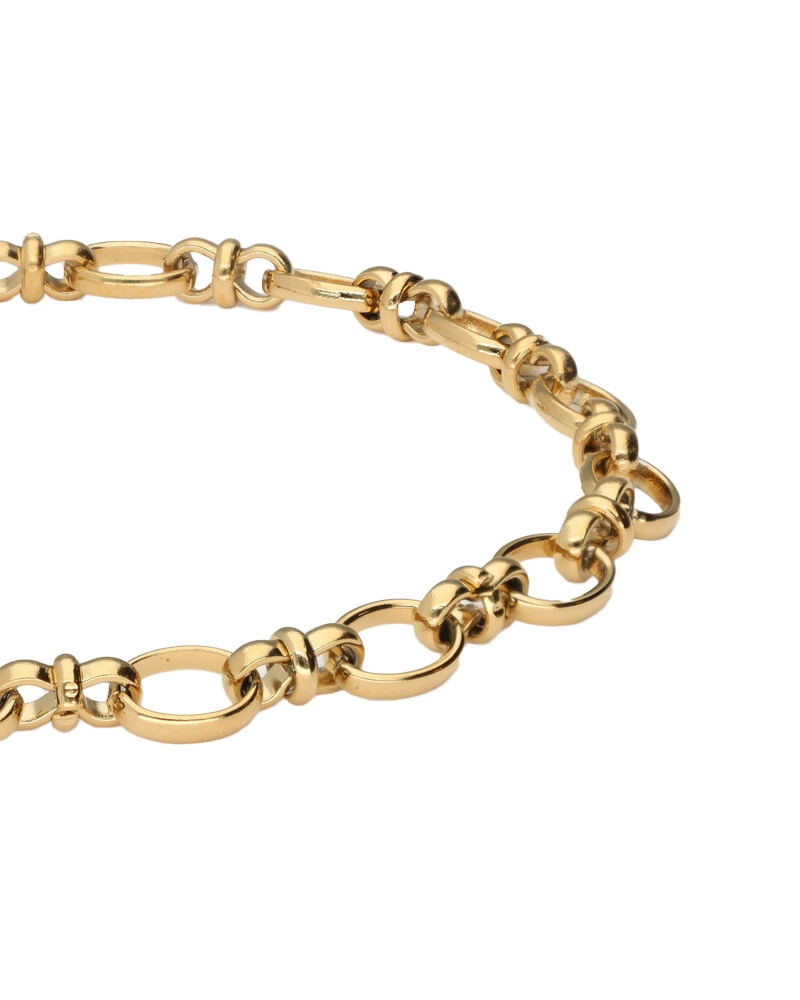 BOLD SCHAKELARMBAND VINTAGE GOUD