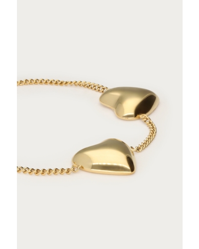 BOLD ARMBAND MET DRIE HARTJES