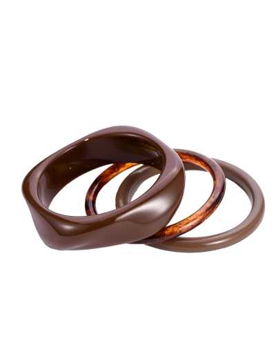 BANGLES SET DONKERBRUIN