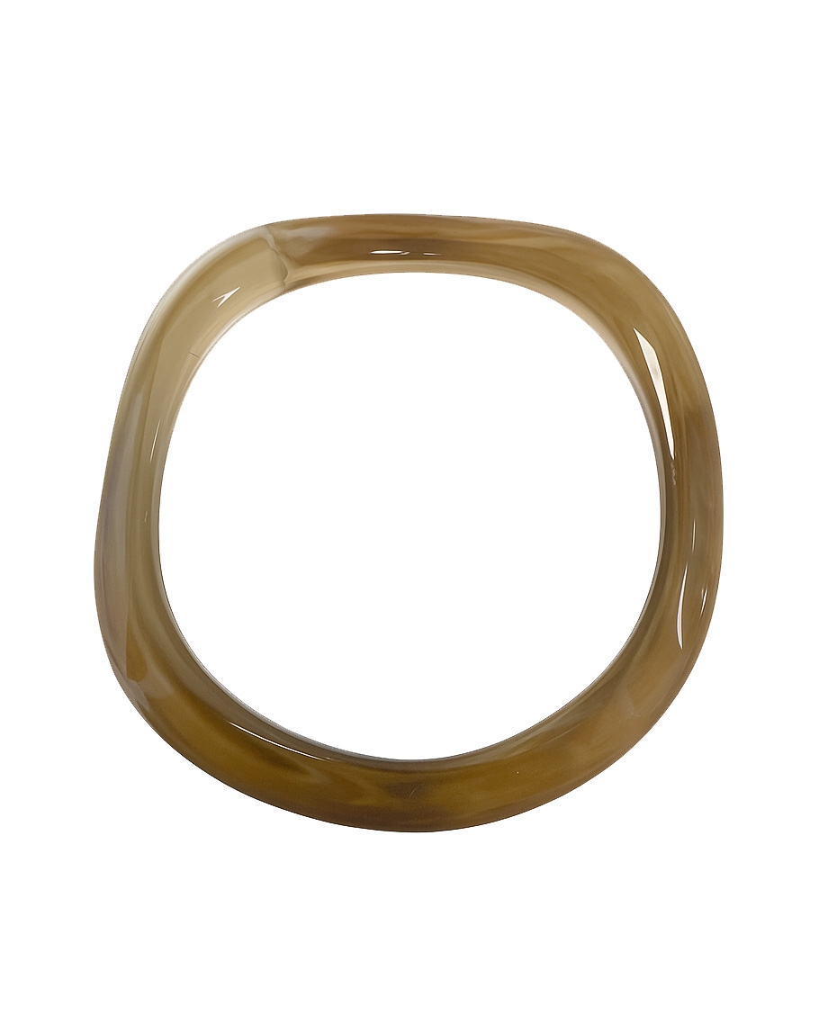 RESIN WAVE BANGLE TAUPE
