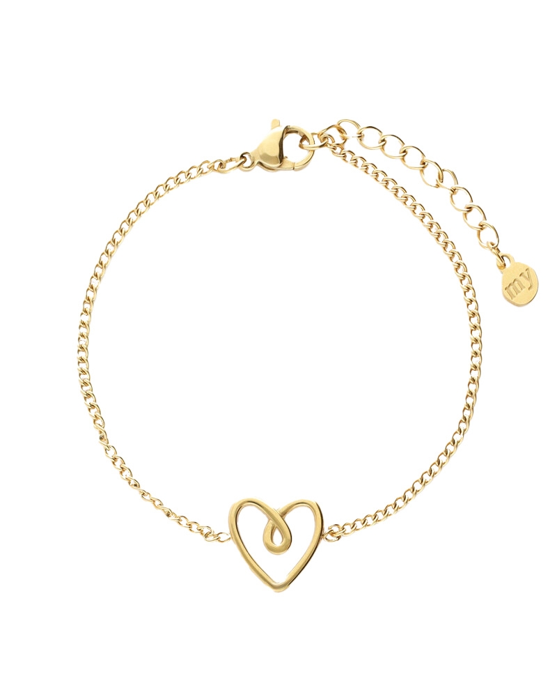 ARMBAND MET VERBONDEN HARTJE