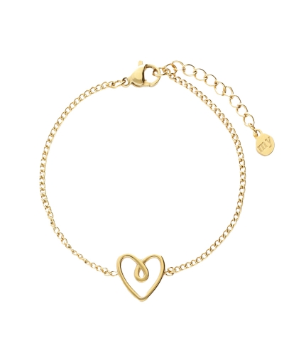 ARMBAND MET VERBONDEN HARTJE