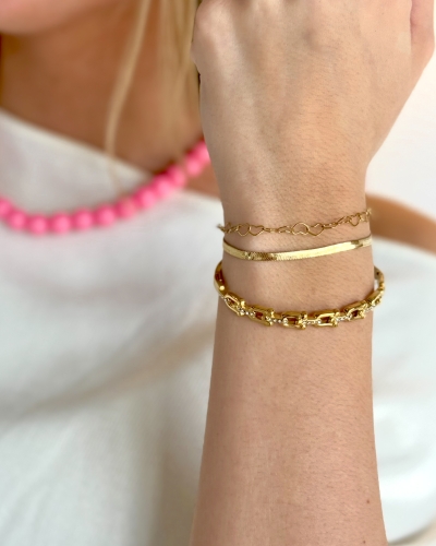 Gossip JE18911 BANGLE MET ZIRKONIA EN GESP