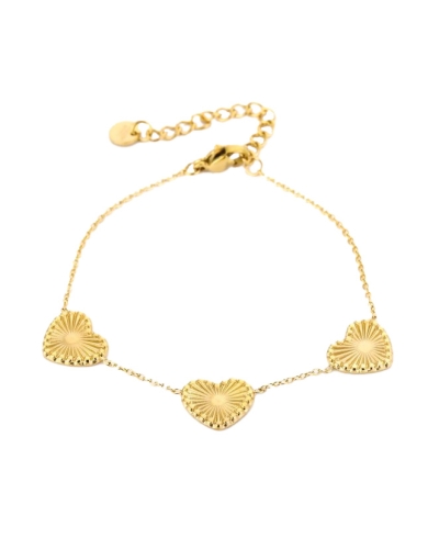 Gossip ARMBAND MET DRIE HARTJES