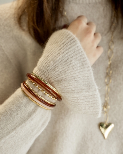 Gossip JE18905 BANGLE HARTJES EN ZIRKONIA