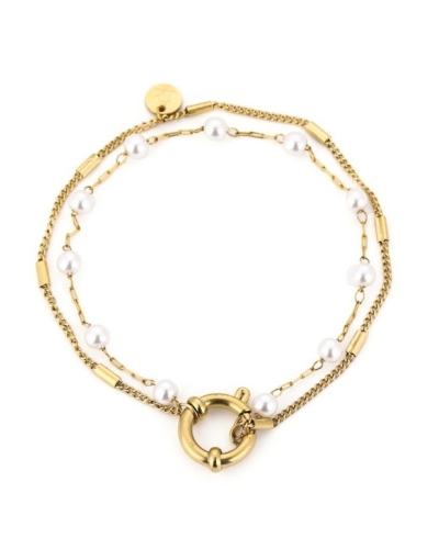 Gossip JE17552 DUBBELE ARMBAND MET PARELS