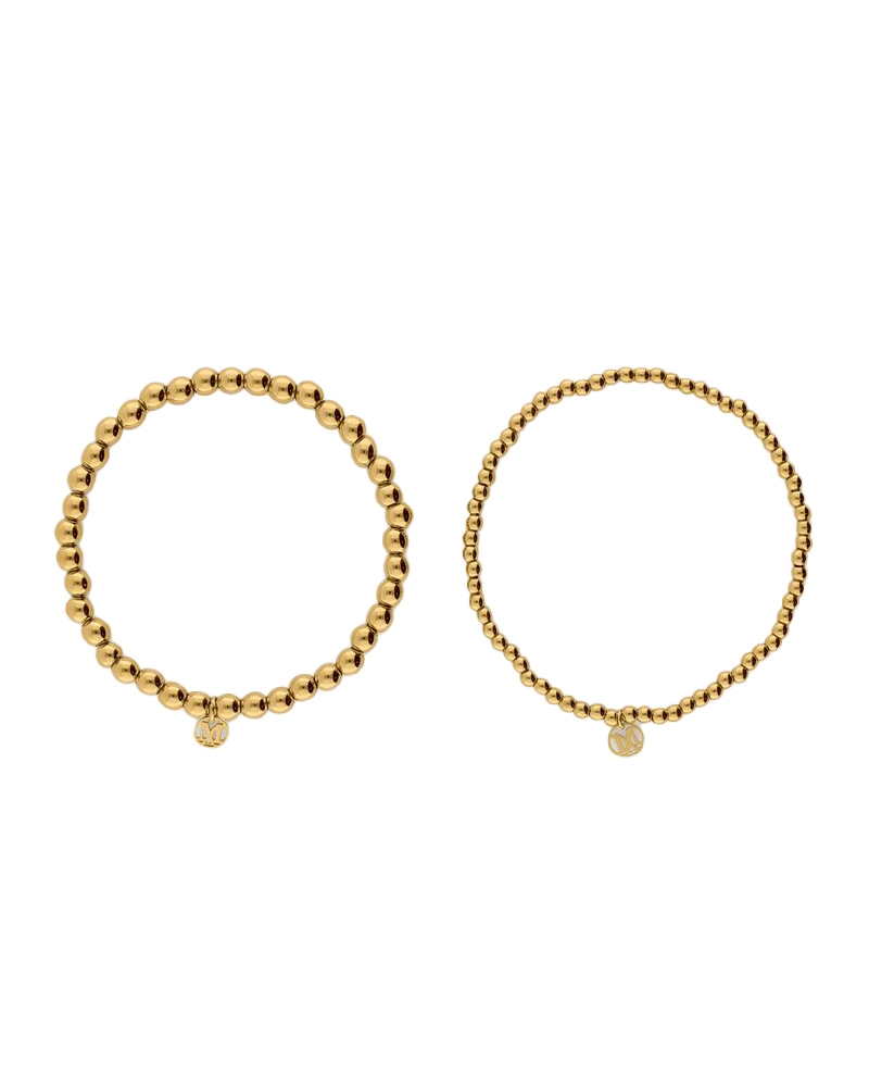 BOLD ARMBANDEN SET MET BUBBEL GOUD