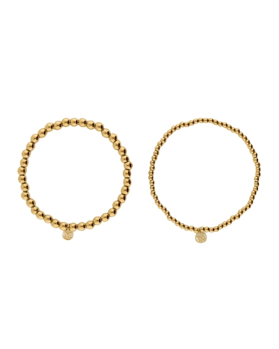 BOLD ARMBANDEN SET MET BUBBEL GOUD