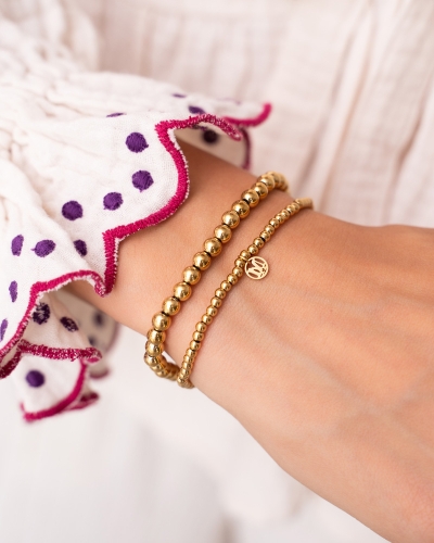 BOLD ARMBANDEN SET MET BUBBEL GOUD