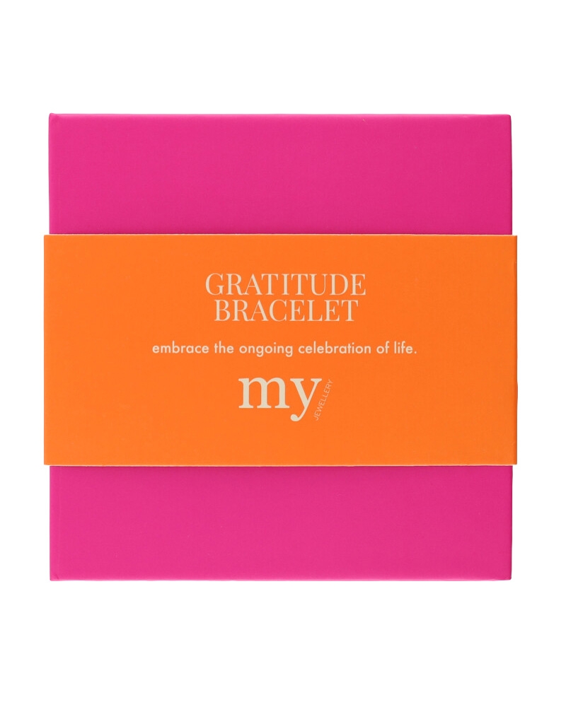 GRATITUDE DUBBELE ARMBAND HART EN KLAVER GOUD