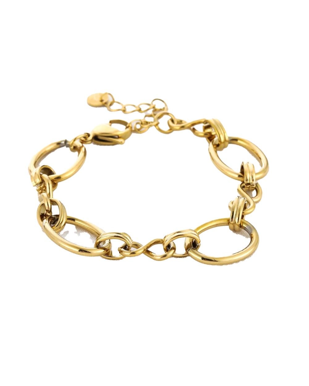 CHUNKY ARMBAND INFINITY GOUD