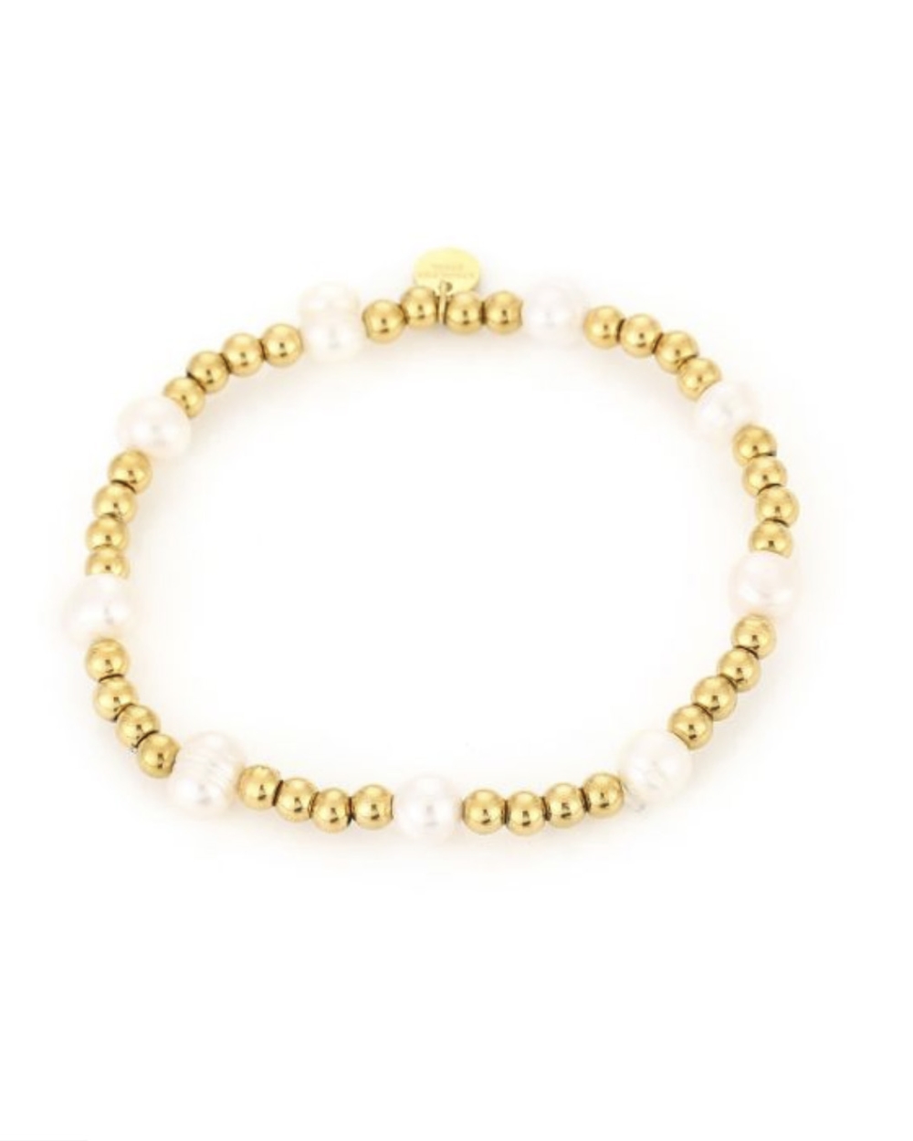 ARMBAND BOLLETJES EN PAREL GOUD