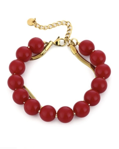 Gossip JE18903 DUBBELE ARMBAND SNAKE EN KRALEN