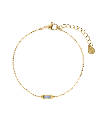 ARMBAND MET LAVENDER STEEN GOUD