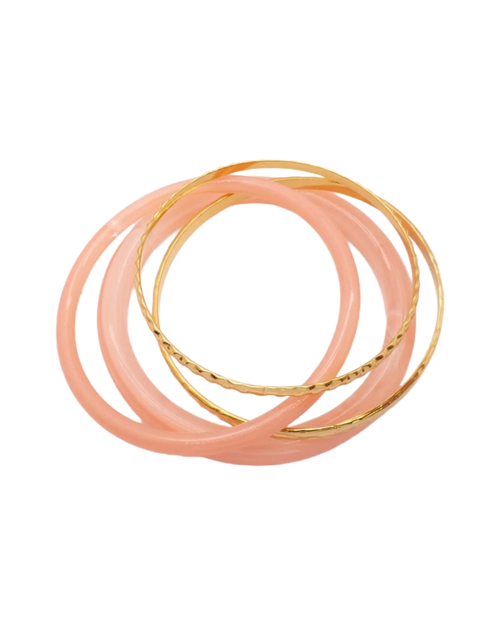 BANGLE SET LICHTROZE/GOUD