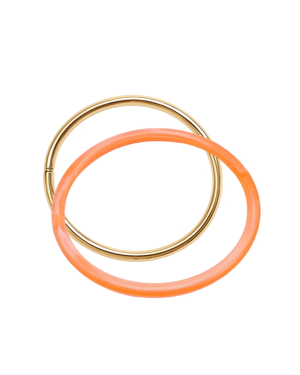 BANGLE SET ORANJE/GOUD