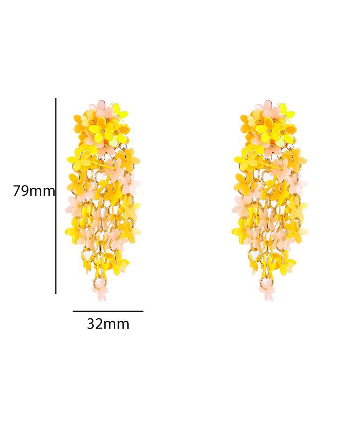 WATERVAL OORBELLEN MET BLOEMEN LICHTGEEL