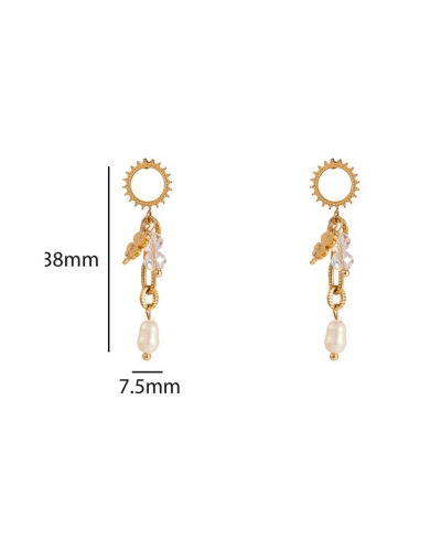 OORBELLEN SUNSET CHARM KRISTAL