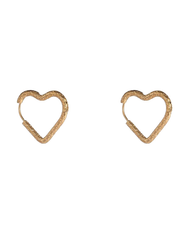 HART HOOP OORBELLEN GOUD
