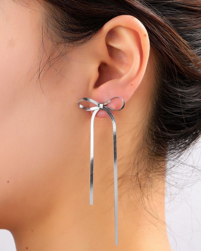 OORBELLEN STRIK ZILVER